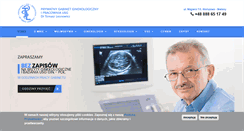 Desktop Screenshot of ginekologia.waw.pl